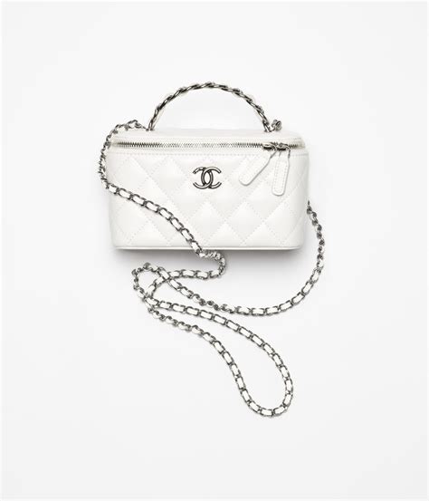 chanel bag white leather black strass|Chanel Fall.